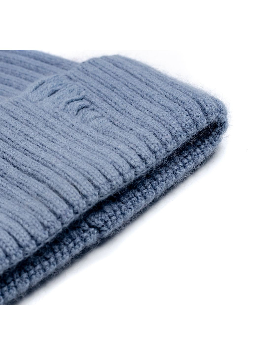 Шапка біні жіноча віскоза з ангорою синя АРІЕЛЬ LuckyLOOK 570-559 (322789522)