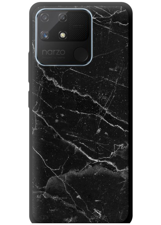 TPU чохол 'Чорний мармур v2' для Endorphone Realme Narzo 50A (316647437)