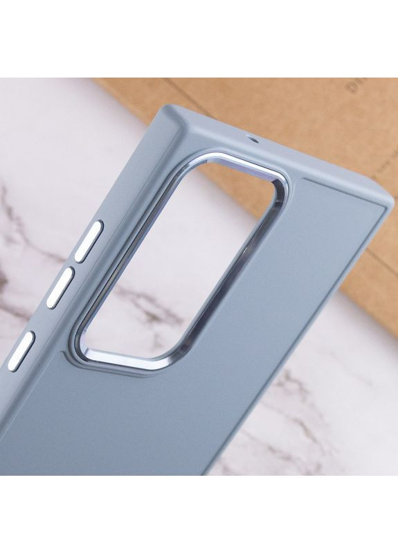 Чохол TPU Bonbon Metal Style для Samsung Galaxy S23 Ultra Mist blue No Brand (359476611)