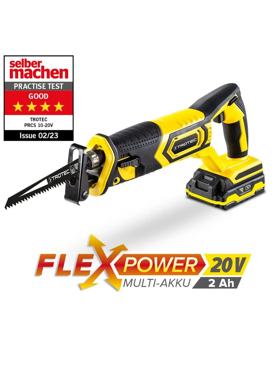 Пила шабельна акумуляторна PRCS 10-20V + кейс (4431000110) Trotec (368801467)