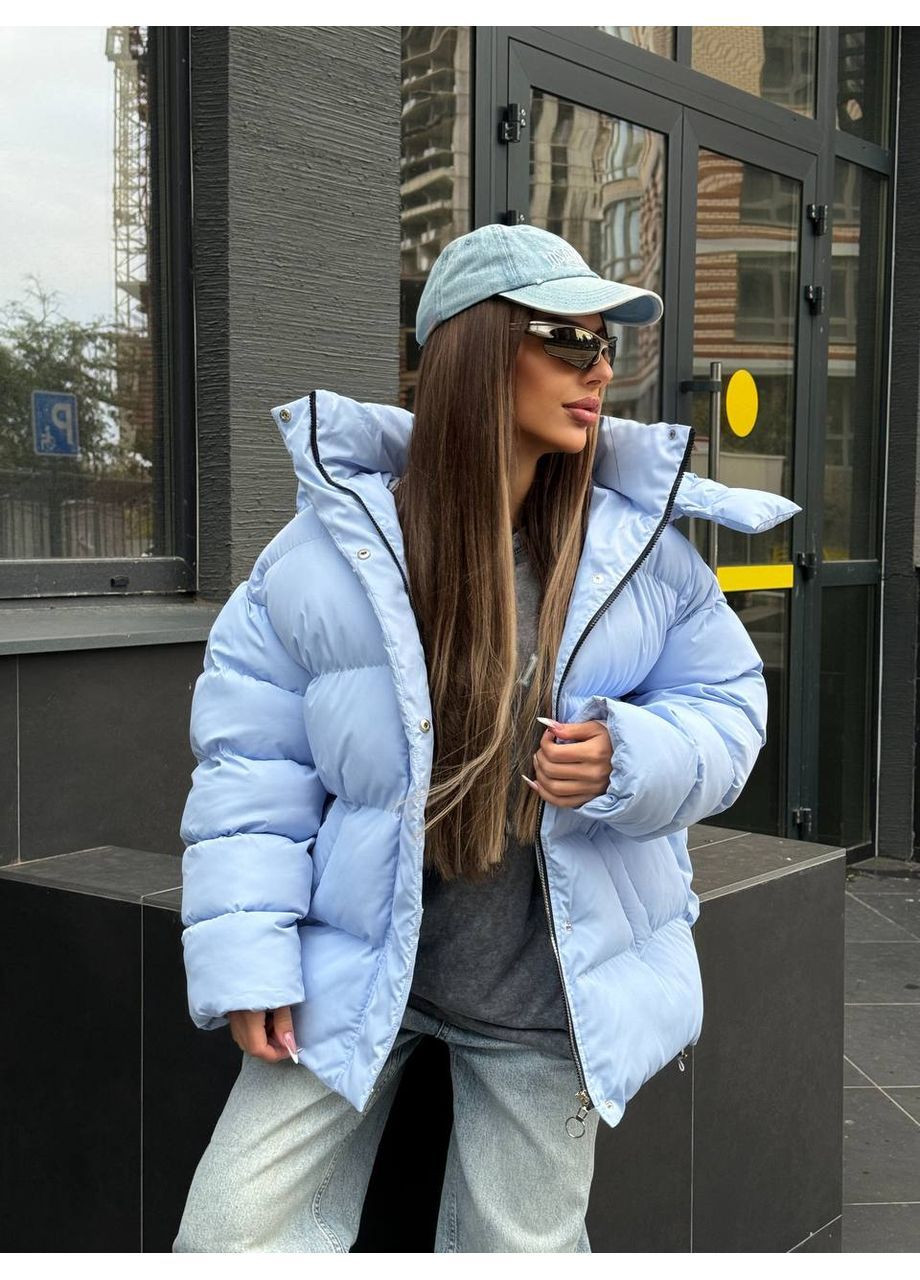 Светло-голубой зимний Пуховик Vakko