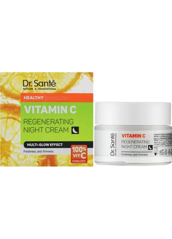 Крем для обличчя Vitamin C Нічний Відновлювальний 50 мл (4823015940576) Dr. Sante (399618898)