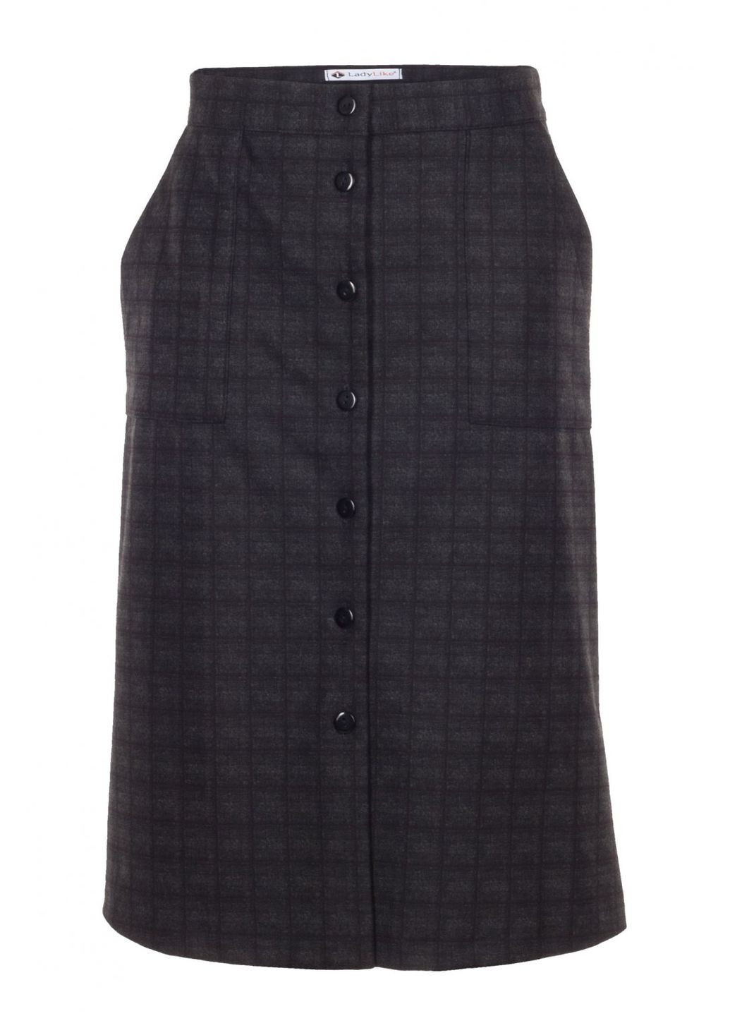 Жіноча спідниця в клітинку з кишенями і прямим кроєм (ll173465486) LadyLike (333341701)