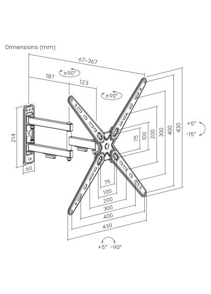 Кронштейн Brateck LDA40-443 (370018162)