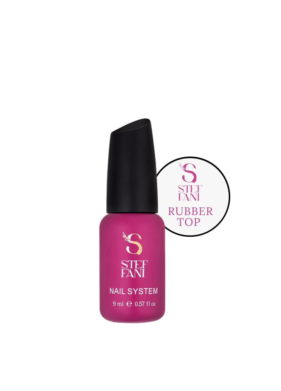 Топ для гель-лаку каучуковий Top Rubber з липким шаром 9 мл Steffani (308981302)