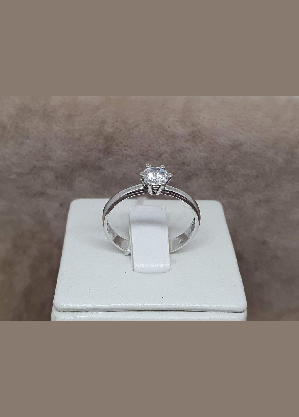 Срібне кільце МАША з фіанітом. 1115/1Р-CZ AGNI (323641002)