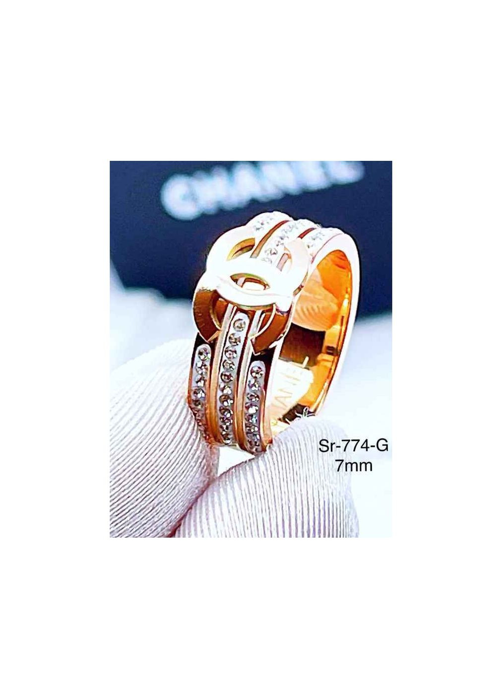 Каблучка Stainlees Steel 774-G р. Stainless Steel (346393507)