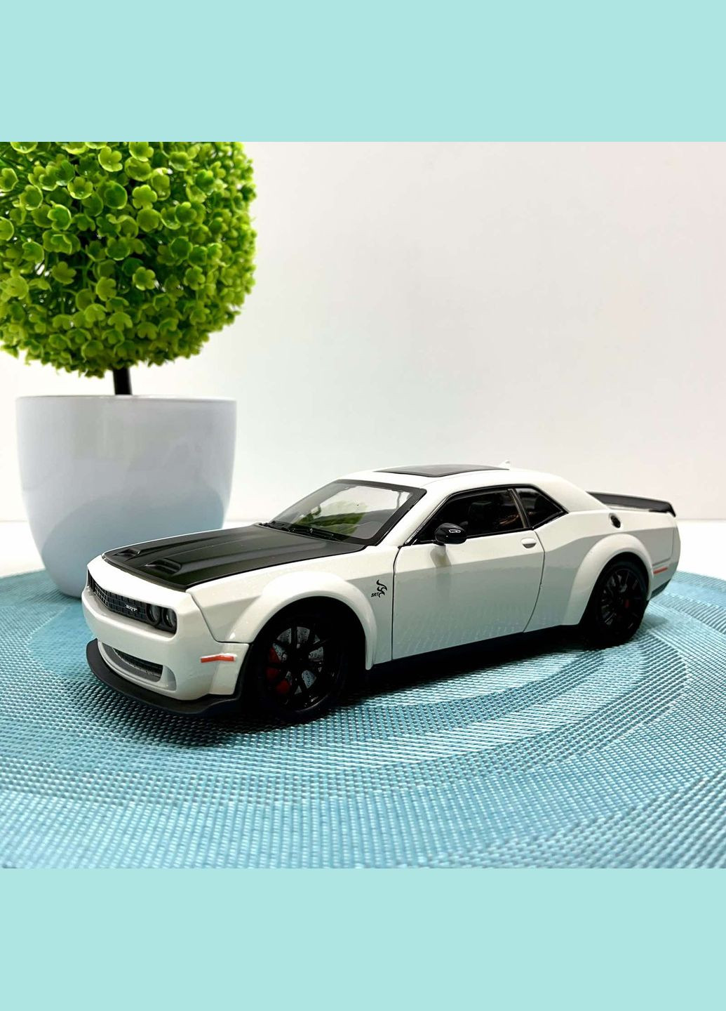 Машинка металлическая Авто Эксперт Chevrolet Camaro 1:24 открываются двери капот багажник свет/звук Белая (GT-12099) No Brand (334003832)