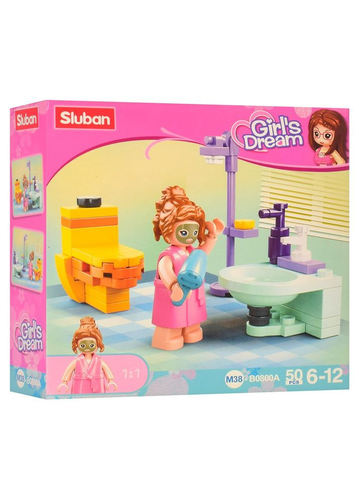 Конструктор "Girls Dream": кімната, від 42 деталей Sluban (323436700)