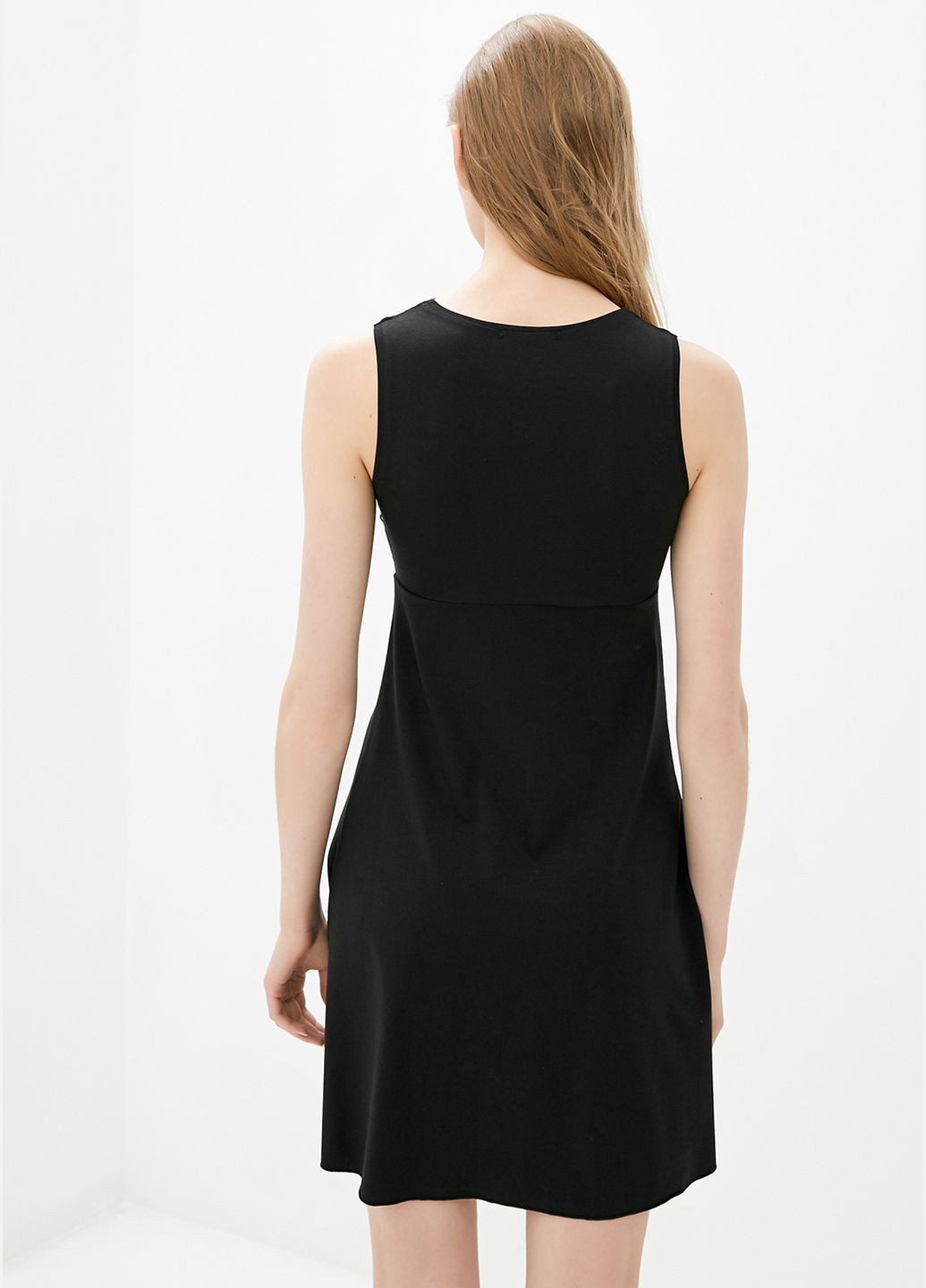 Ночная рубашка черного цвета с кружевом ORA (305697082)