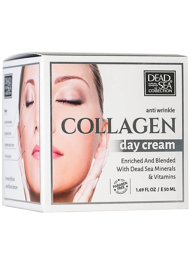 Денний крем проти зморшок з колагеном та мінералами Мертвого моря Collagen Day Cream 50ml (1317078-1869908) Dead Sea Collection (368611334)