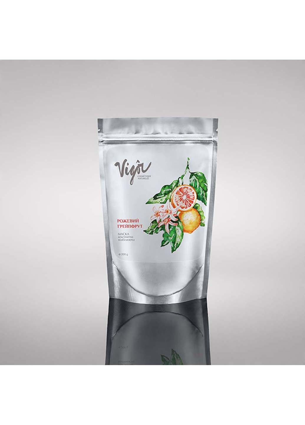 Отбеливающая альгинатная маска Розовый грейпфрут 200 г Vigor (317355429)