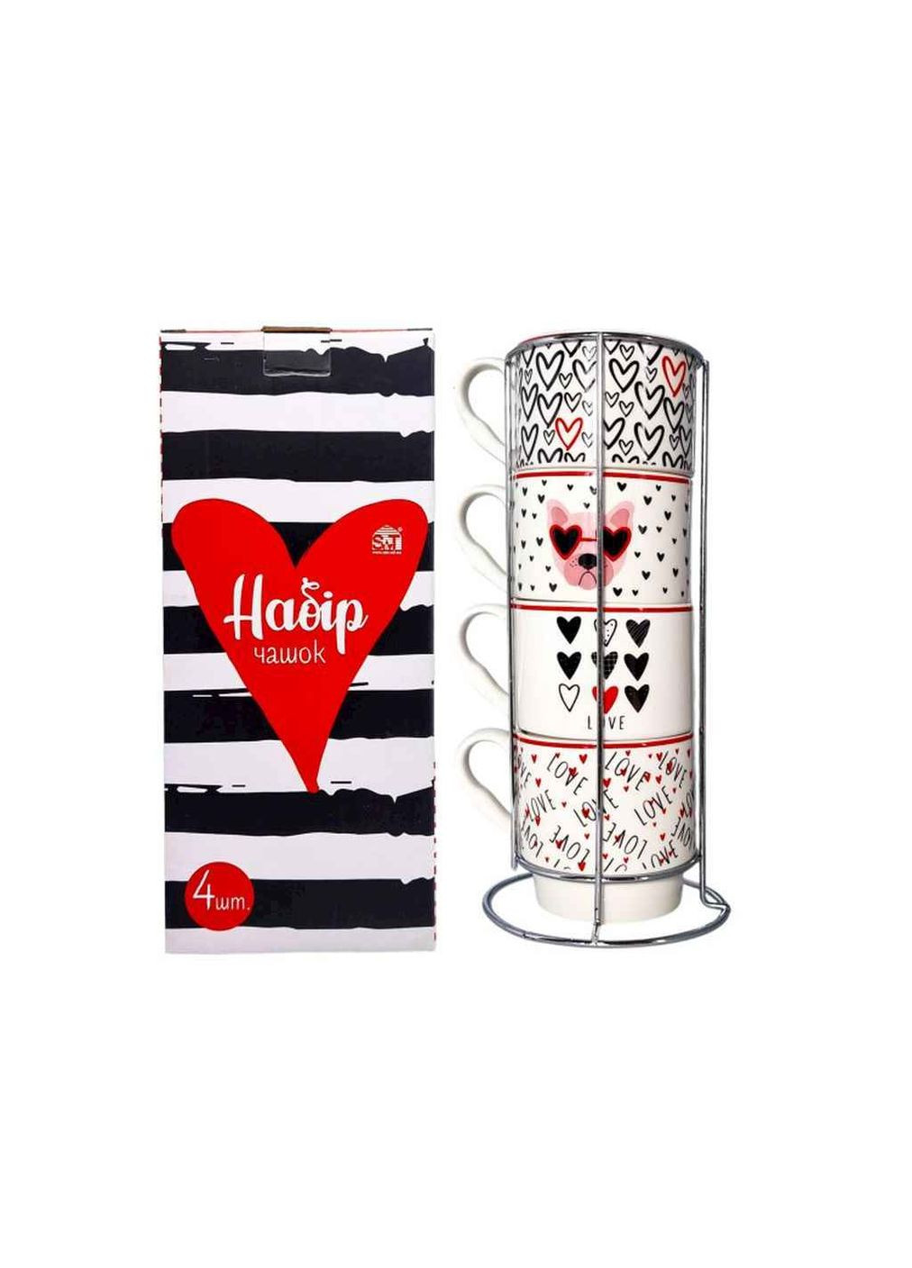 Набор чашек 4пр. 320мл 021-04-21 SNT (357221203)