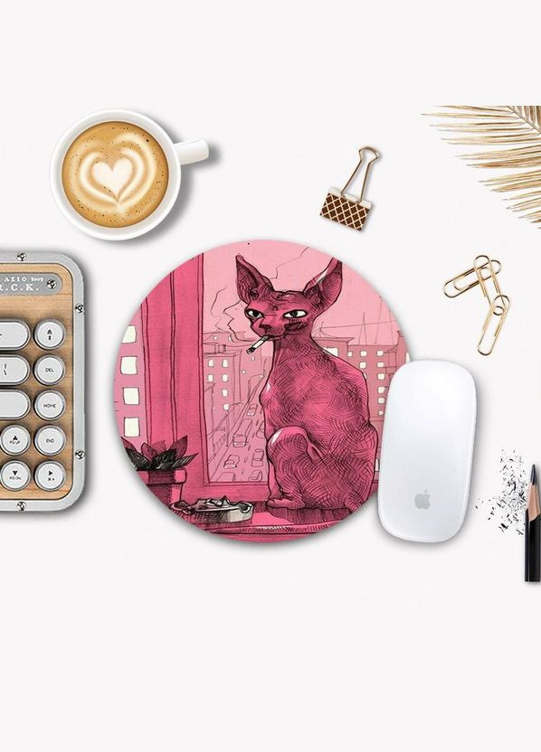 Коврик для мышки Котик у окна No Brand (302084838)