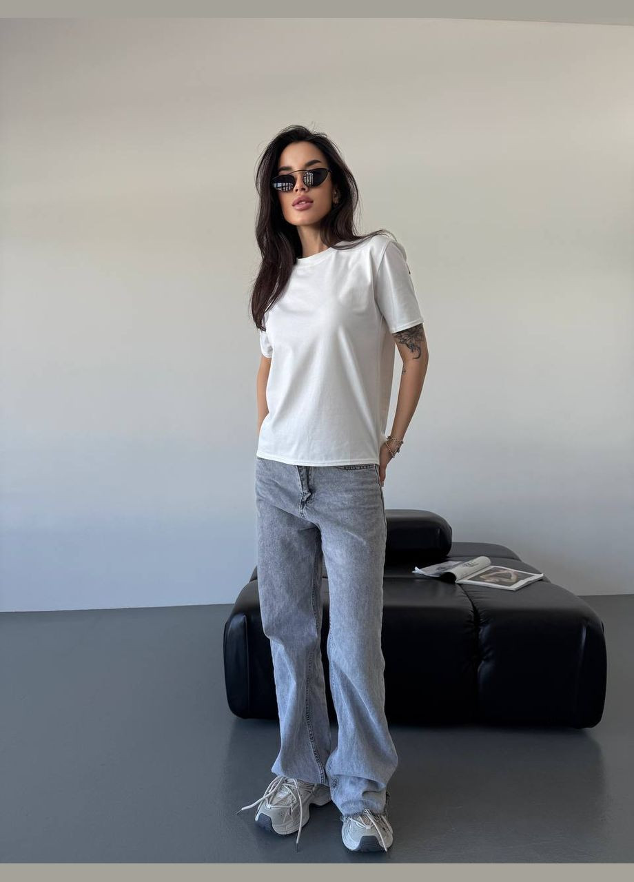 Однотонна базова футболка Fashion - (330103985)