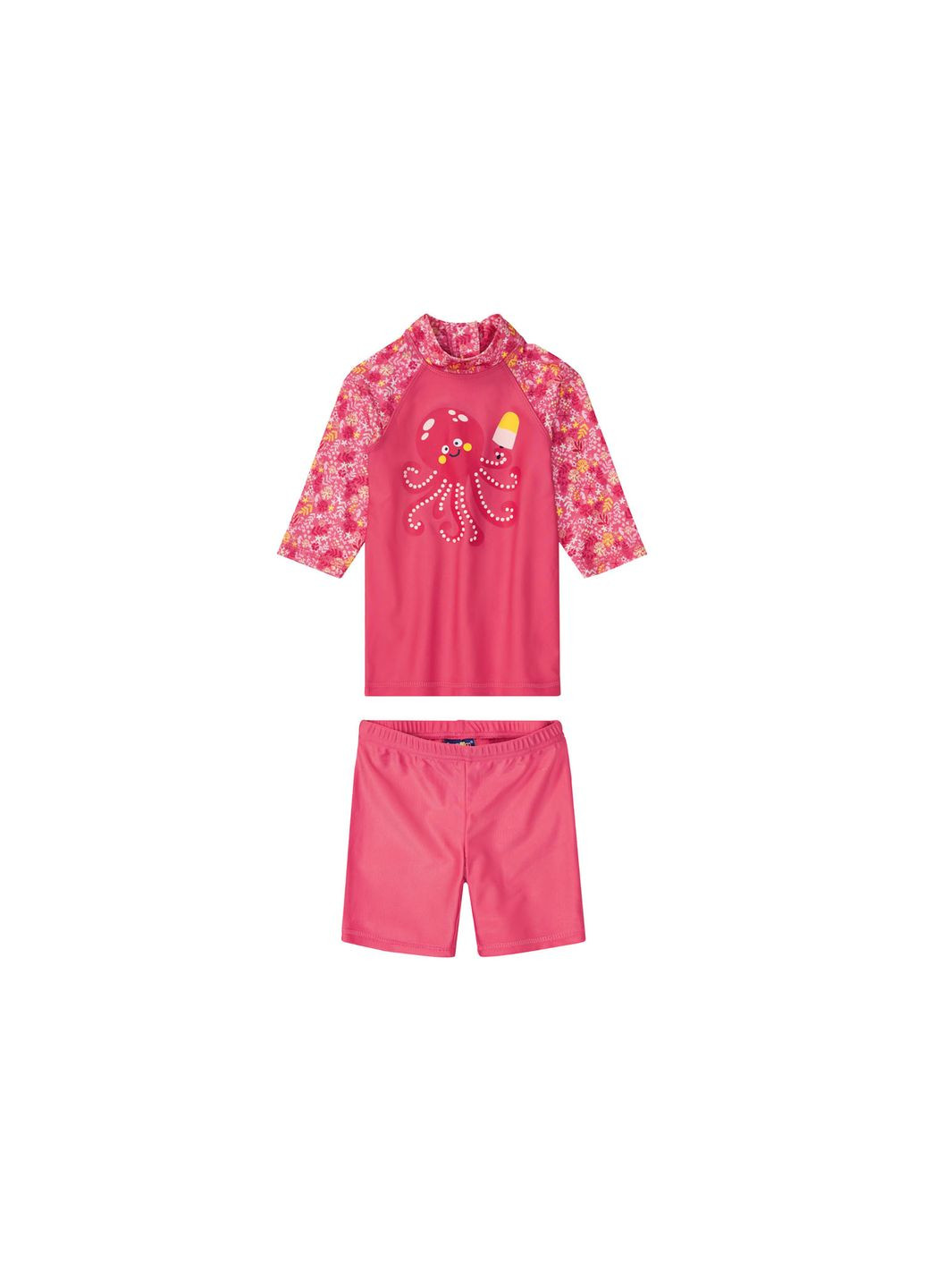 Розовый купальный костюм с защитой upf 50 для девочки lycra® 372166 Lupilu