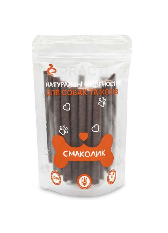 Ласощі Палички з печінкою для собак та котів - 200 г Practik (365279531)