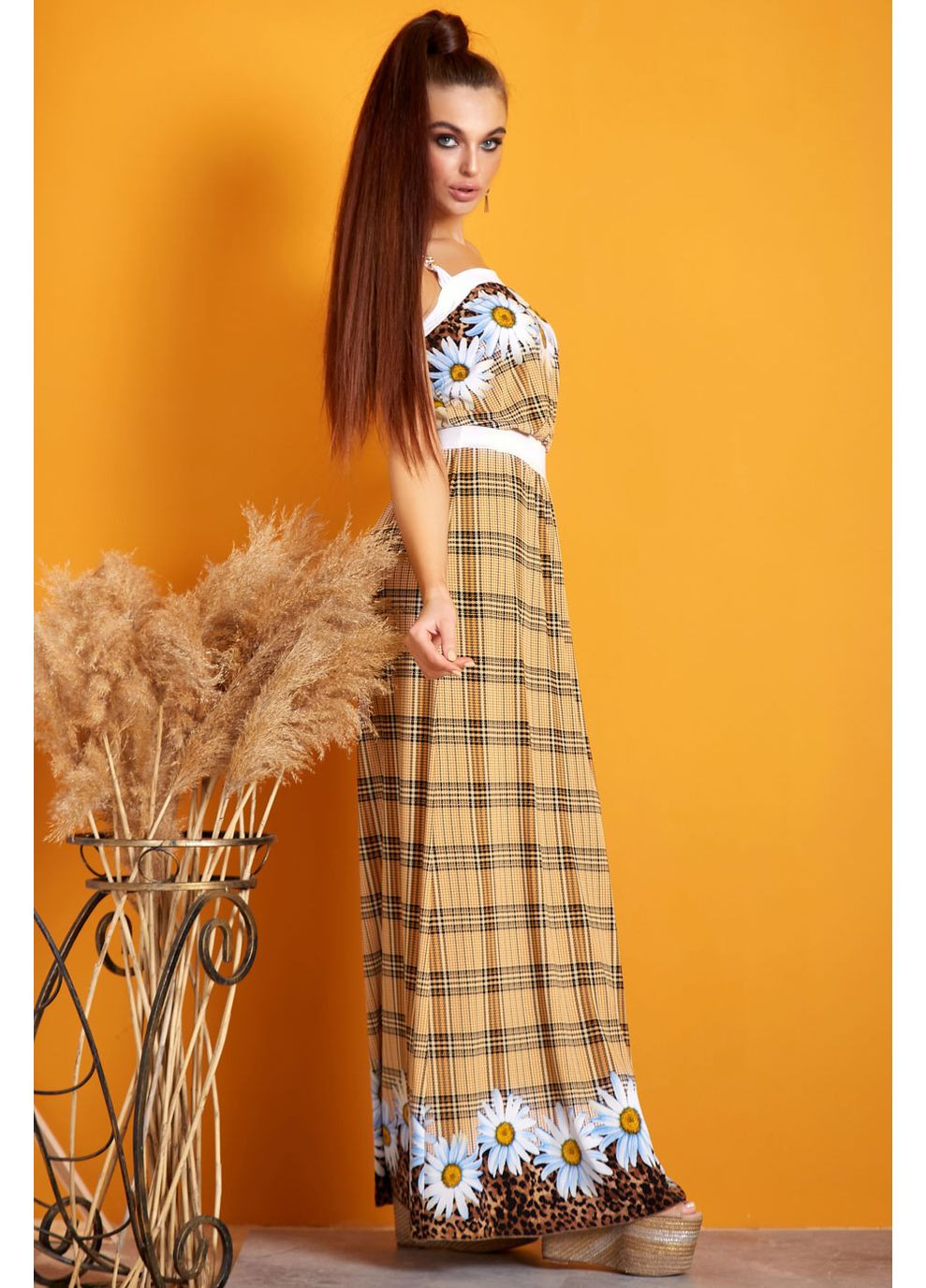 Желтое платье 204.0875 Seventeen