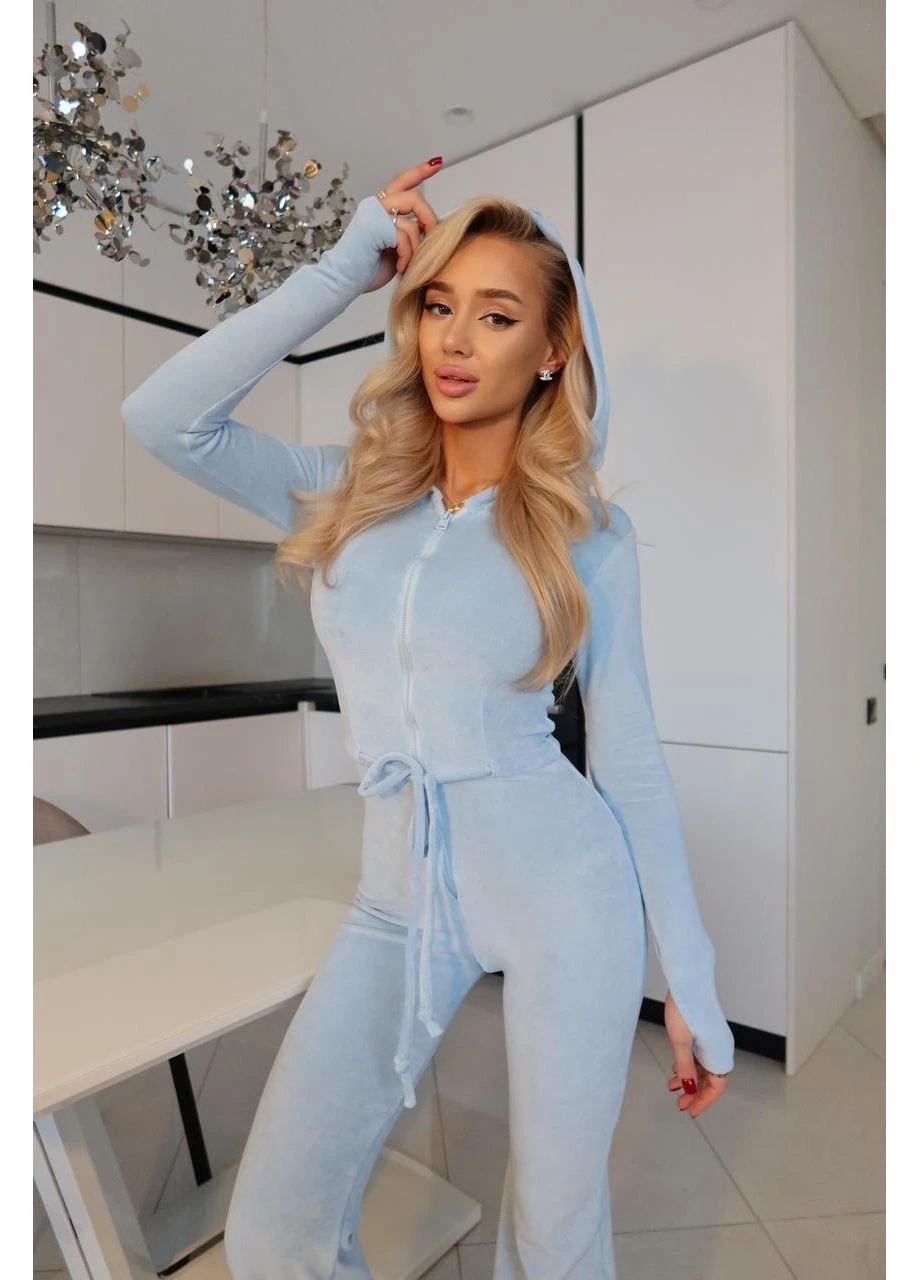 Жіночий Спортивний Комбінезон Bella Однотонний Seli No Brand (395640156)