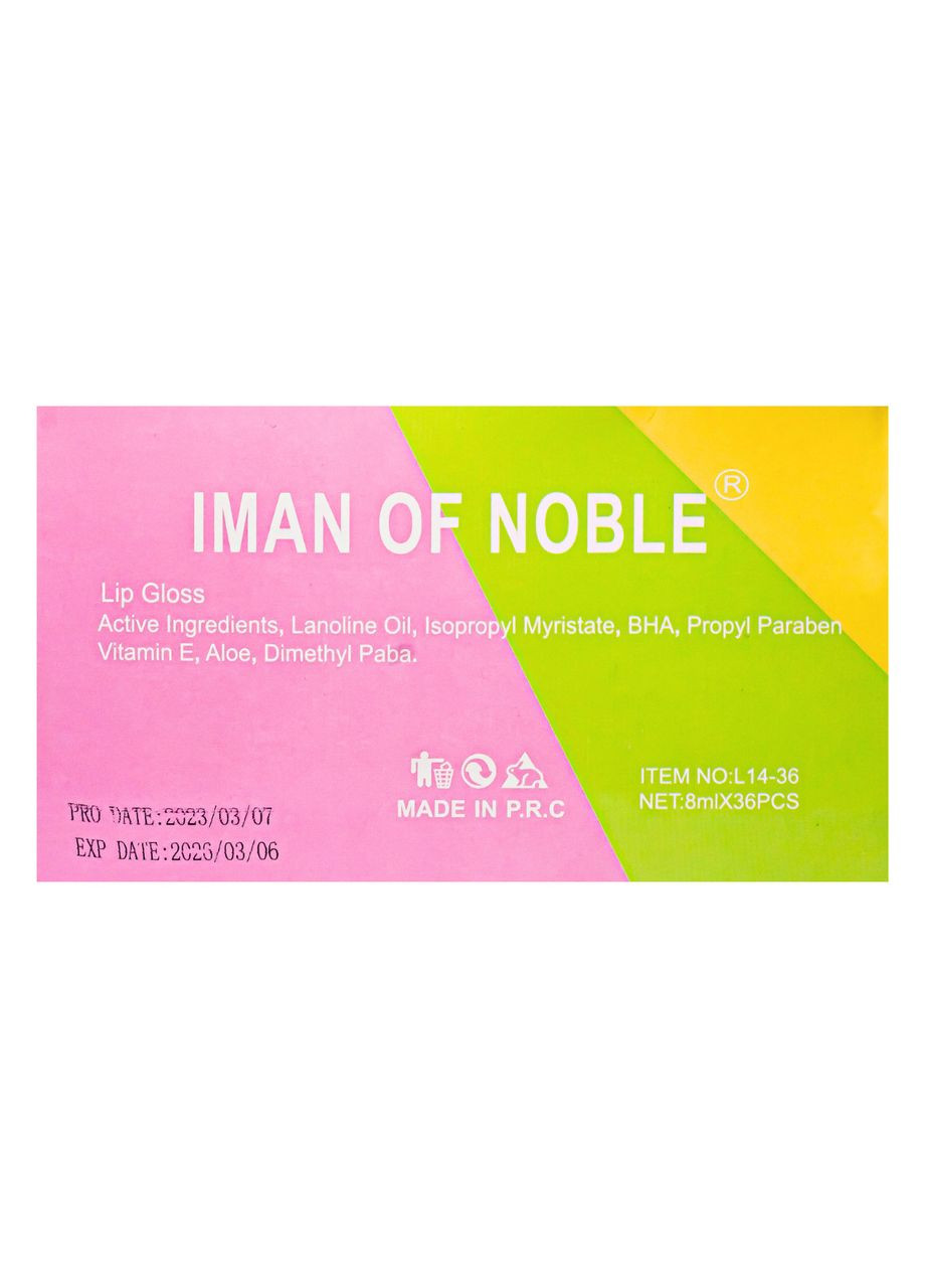 Набір фруктових блисків для губ Lip Gloss L14-36 Iman Of Noble (367986386)