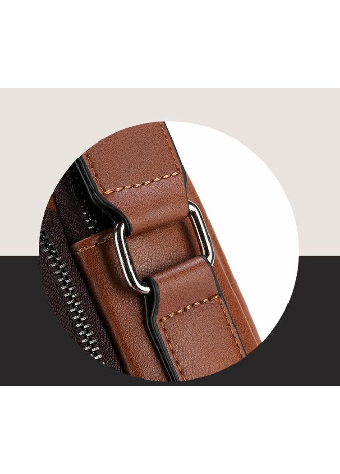 Якісна чоловіча сумка планшетка екошкіра коричнева ProDobro (365255085)