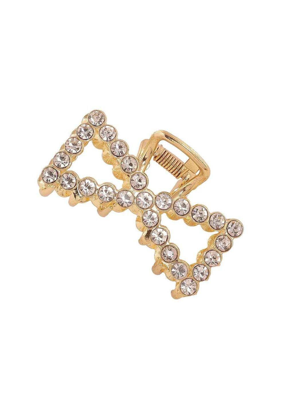 Заколка-краб 5см метал «Бант зі стразами» (289823) Xuping Jewelry (362373359)