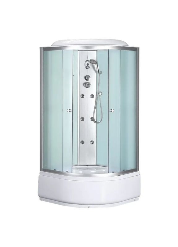 Бокс душевой с гидромассажем STRONG SBH01-90x90x215-FB SATIN с высоким поддоном (MI6888) Mixxus (321194375)