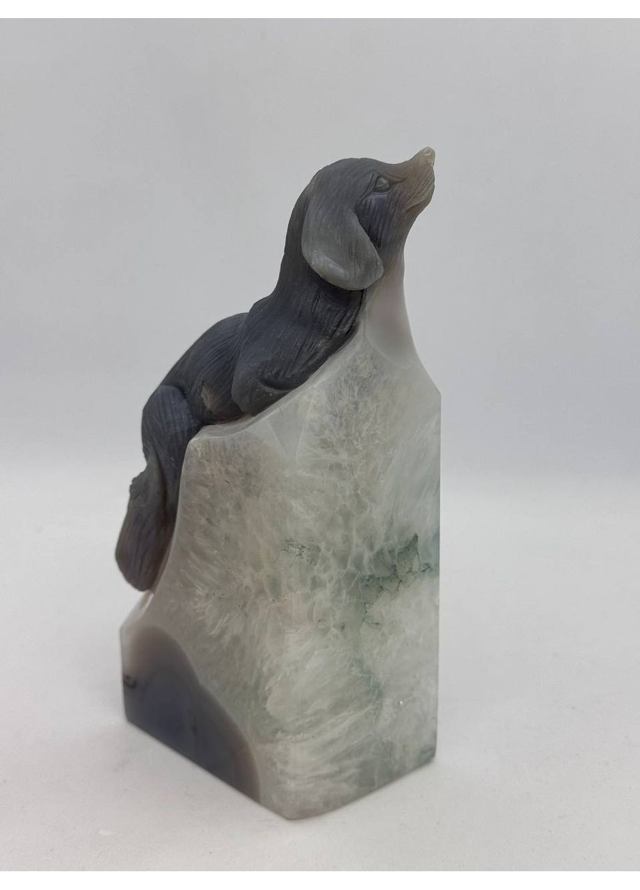 Собачка из агата 150*70*45 мм. Серый No Brand (363829875)