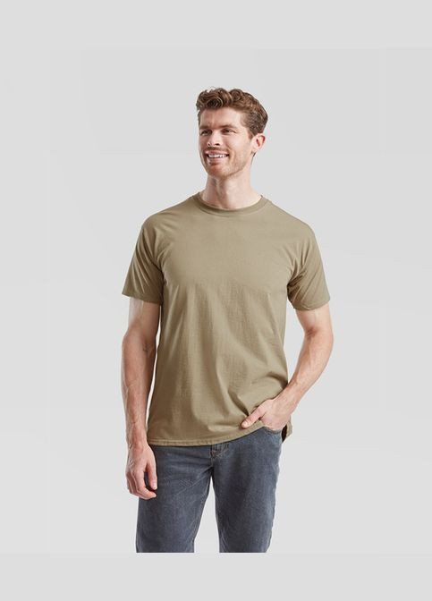 Хакі (оливкова) футболка чоловіча valueweight (061036e3ml) з коротким рукавом Fruit of the Loom