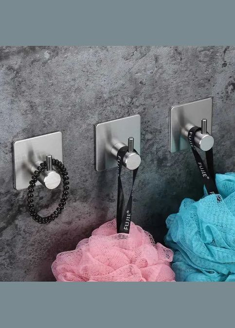 Настінний квадратний гачок для рушників, халатів, куртки у ванну, кухню або передпокою Unbranded (341288561)