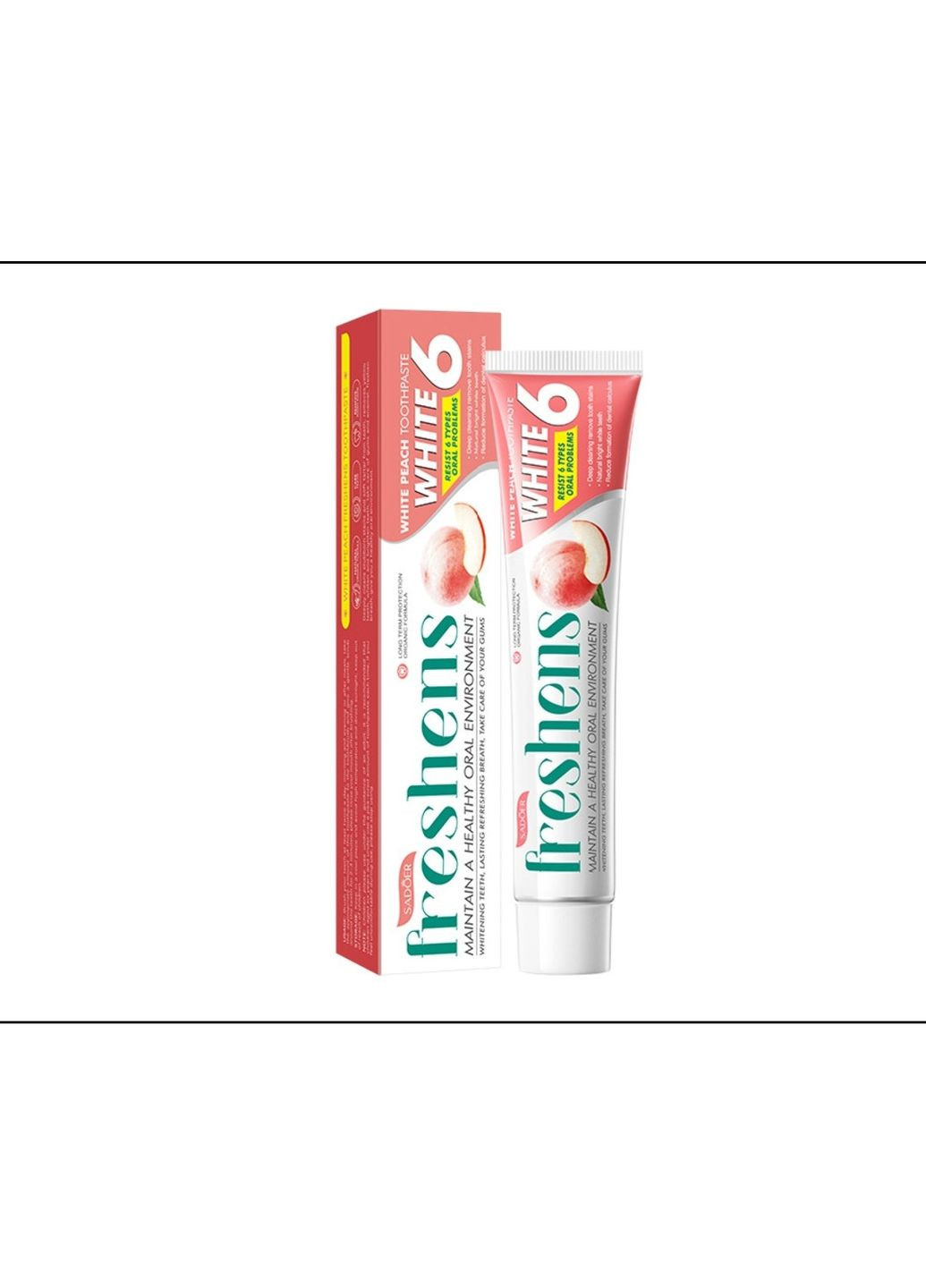 Мультифункциональная зубная паста Sadoer Персик, 100 г Plus-plus (354793458)