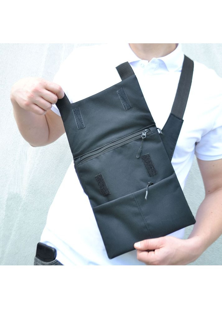 Сумка-мессенджер мужская нейлоновая MU12082 Черный No Brand (350349211)