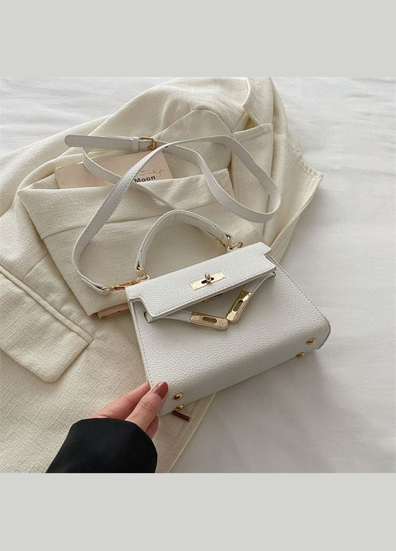 Женская сумка 8088 кросс-боди на ремешке белая No Brand (313235525)