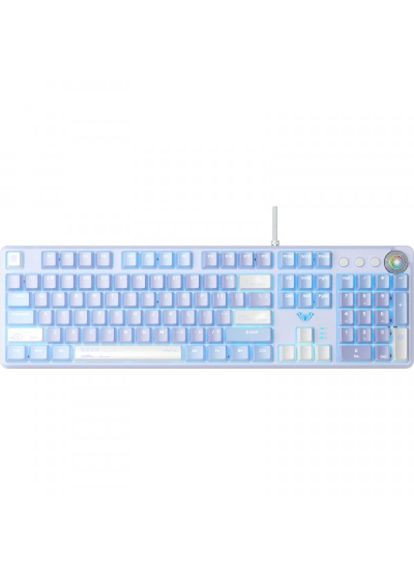 Клавіатура Aula f2088 pro mechanical white/violet + 9 purple keys (275091951)