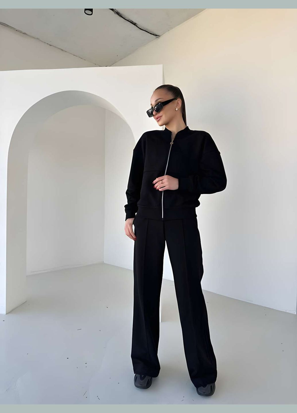 Женский спортивный костюм двойка брюки + бомбер, спортивный костюм... No Brand (331283834)