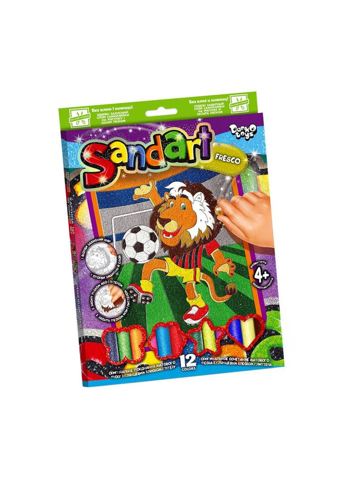 Набор для творчества "SandArt" SA-02-01…10 фреска из песка Лев Danko Toys (369402364)