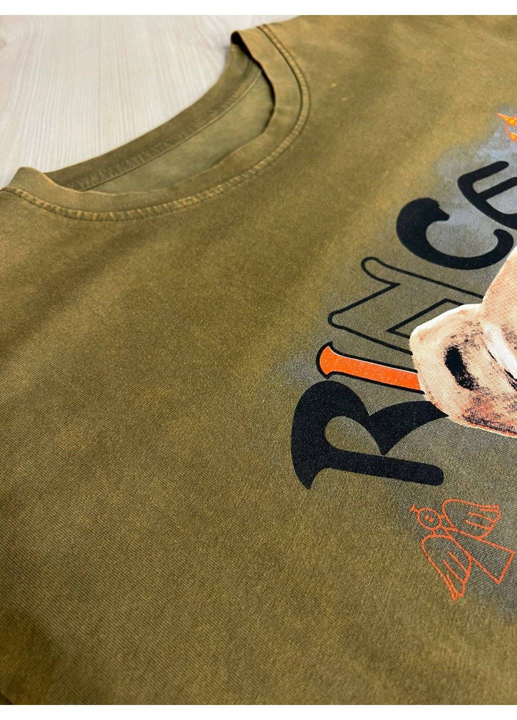 Футболка жіноча YIGOU 76 тай-дай з ведмедиком оверсайз No Brand - (329417452)