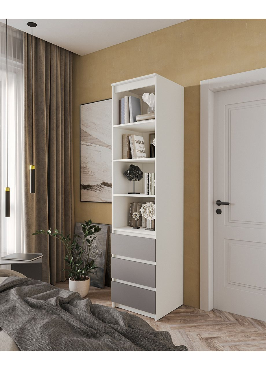 Відкритий пенал з полицями та ящиками MT-219 500*2117*498 /антрацит No Brand (358928641)