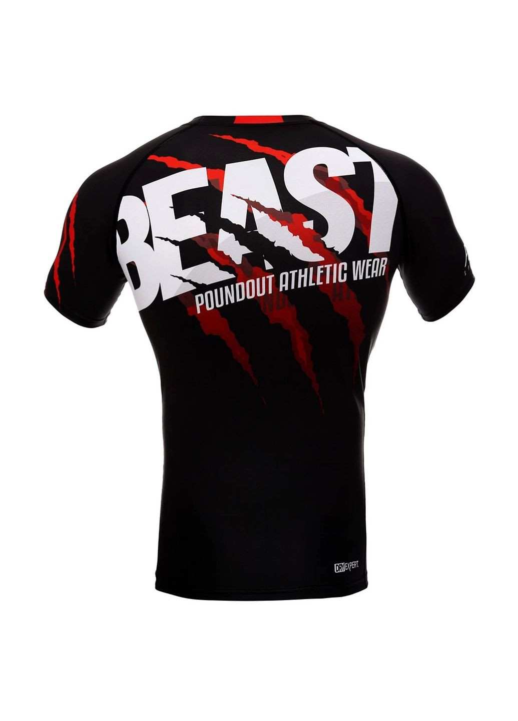 Черная мужская футболка стрейч beast sub-skin tech, s Poundout Gear