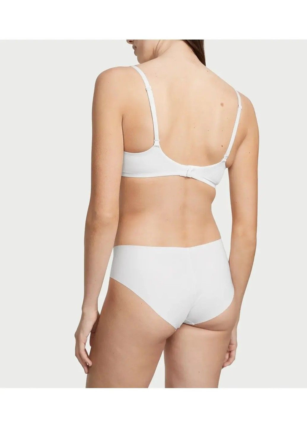 Хлопковые Трусики No Show Hiphugger Panty White Victoria's Secret (317789003)