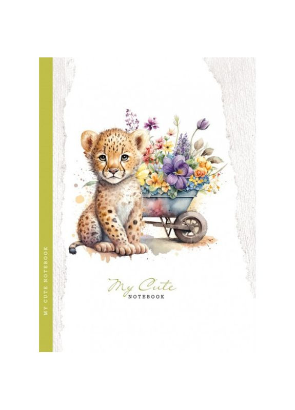 Блокнот My Cute A5, 48 л, клетка, тверд. мат. обл. / Олененок A-Plus (342416569)