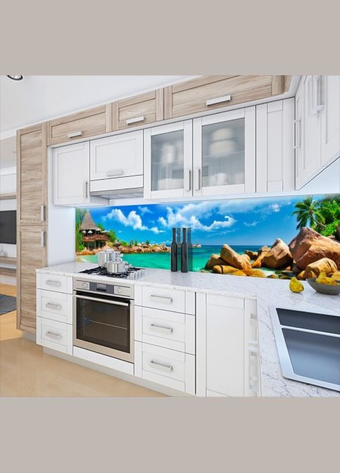 Стеновая панель кухонная, Море 62x205см. (s_mp109) Декоинт (278287995)