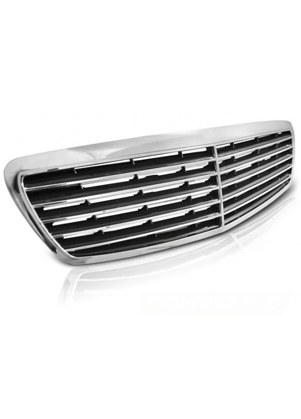 Решетка радиатора Mercedes E-class W211 2002-2006 (GRME09) No Brand (381820105)