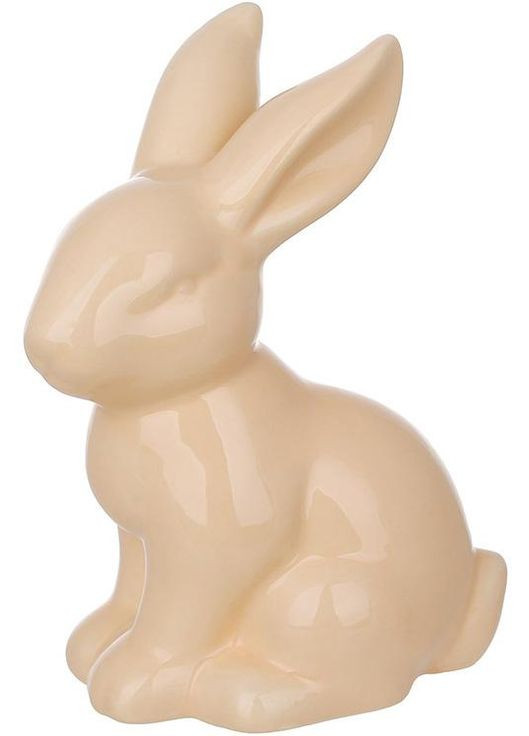 Фарфоровые фигурки Пасхальные Кролики 6 штук 10см персиковые декор для праздника украшение Bona (368978534)