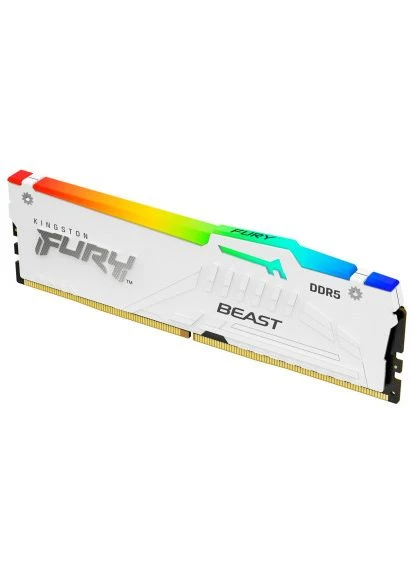 Модуль пам'яті для комп'ютера DDR5 32GB 5600 MHz Beast White RGB (KF556C36BWEA-32) Kingston FURY (395930739)