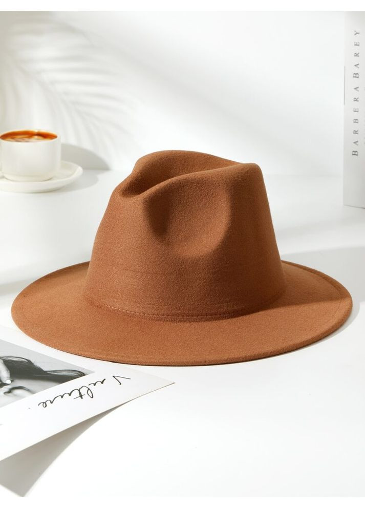 Шляпа Федора унисекс с регулировкой размера (поля 7 см) демисезон No Brand (362346126)