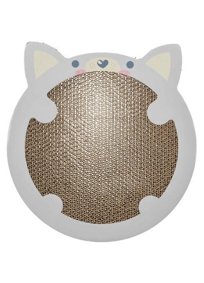 Царапка картонная в форме хомяка с кошачьей мятой для котят 31х2,5х32,5 см светло-серая Trixie (324625215)