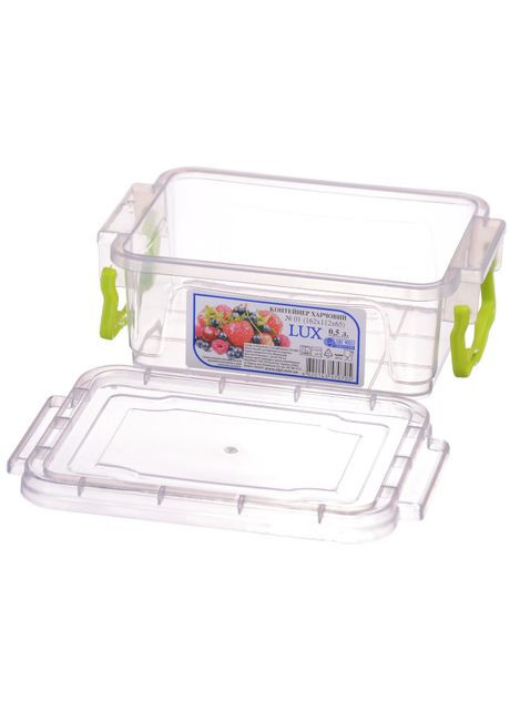 Контейнер пищевой Lux 0,5л. 162 х 112 х 65 мм. №1 Ал-Пластик (309203433)