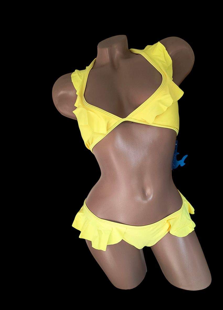 Желтый летний купальник подростковый раздельный терес бикини, раздельный Teres