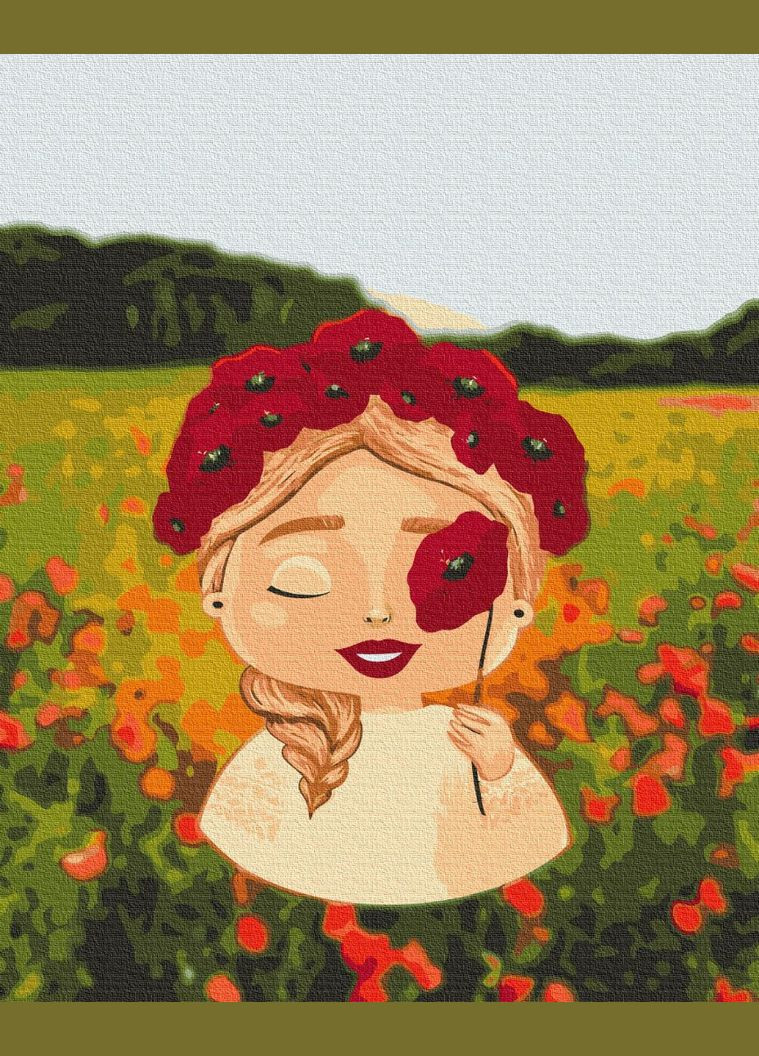 Картина по номерам Маковый венчик ©Лили Демачкович картина в цифрах Раскраска 40х50 см BS53284 Brushme (308988045)